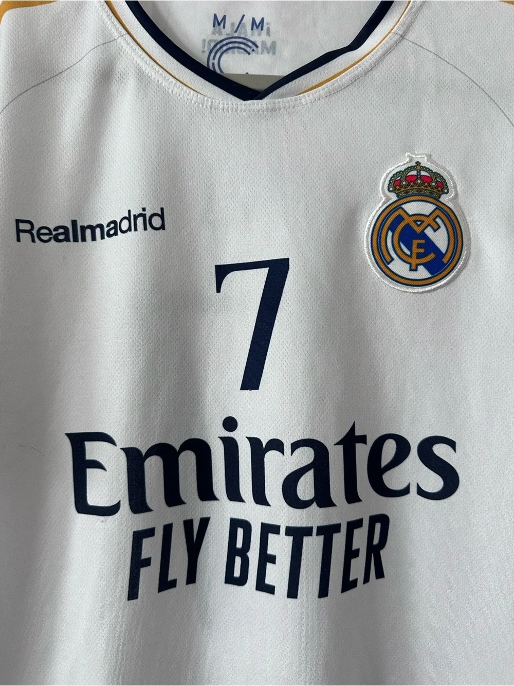 Real Madrid Vini Jr. #7 Home Jersey — Size M